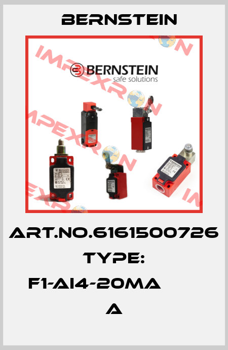 Art.No.6161500726 Type: F1-AI4-20mA                  A Bernstein
