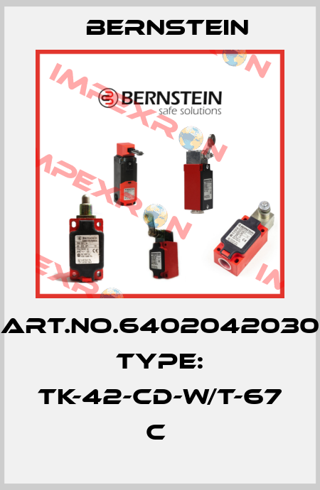 Art.No.6402042030 Type: TK-42-CD-W/T-67              C  Bernstein