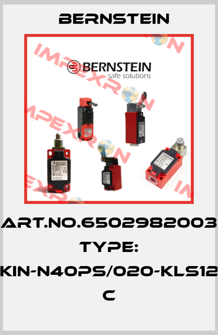 Art.No.6502982003 Type: KIN-N40PS/020-KLS12          C Bernstein