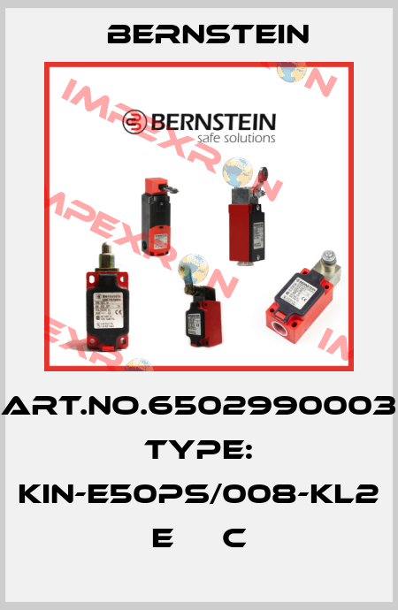 Art.No.6502990003 Type: KIN-E50PS/008-KL2      E     C Bernstein