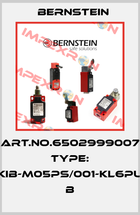 Art.No.6502999007 Type: KIB-M05PS/001-KL6PU          B Bernstein