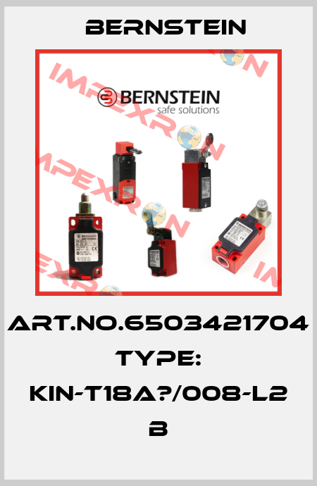 Art.No.6503421704 Type: KIN-T18A?/008-L2             B Bernstein