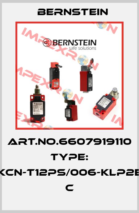 Art.No.6607919110 Type: KCN-T12PS/006-KLP2E          C Bernstein