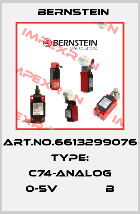 Art.No.6613299076 Type: C74-ANALOG 0-5V              B Bernstein