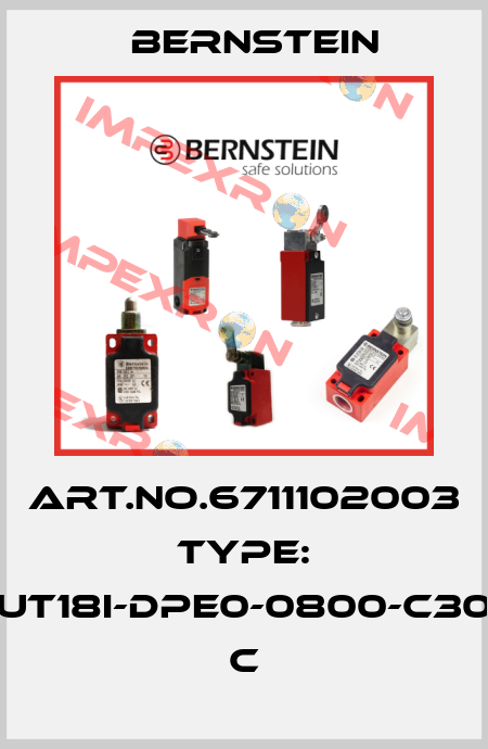 Art.No.6711102003 Type: UT18I-DPE0-0800-C30          C Bernstein