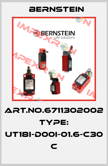 Art.No.6711302002 Type: UT18I-D00I-01.6-C30          C Bernstein