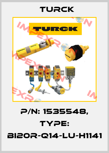 p/n: 1535548, Type: BI20R-Q14-LU-H1141 Turck