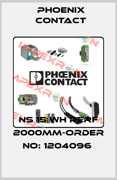 NS 15 WH PERF 2000MM-ORDER NO: 1204096  Phoenix Contact