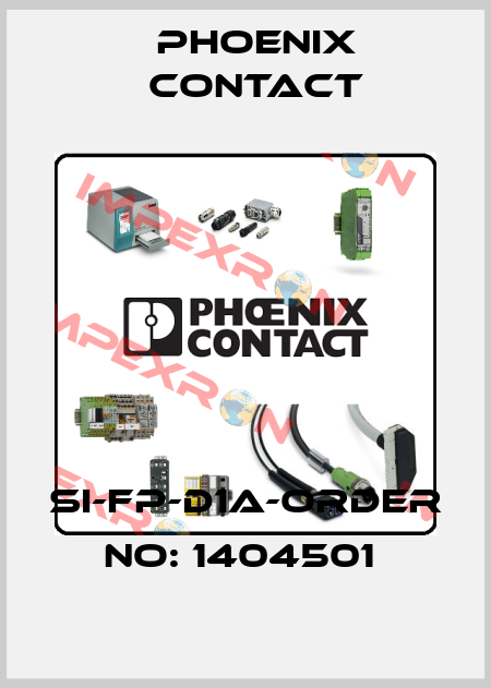 SI-FP-D1A-ORDER NO: 1404501  Phoenix Contact