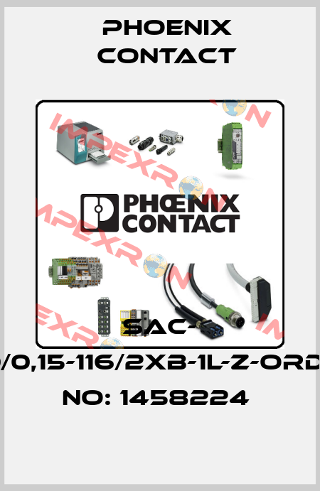 SAC- 5,0/0,15-116/2XB-1L-Z-ORDER NO: 1458224  Phoenix Contact