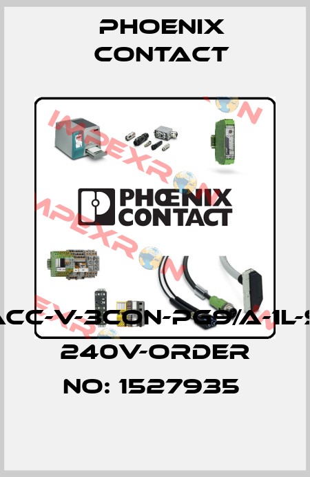 SACC-V-3CON-PG9/A-1L-SV 240V-ORDER NO: 1527935  Phoenix Contact