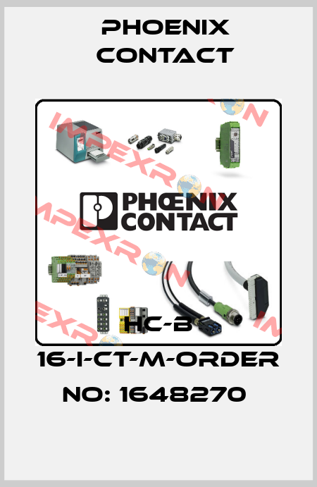 HC-B 16-I-CT-M-ORDER NO: 1648270  Phoenix Contact