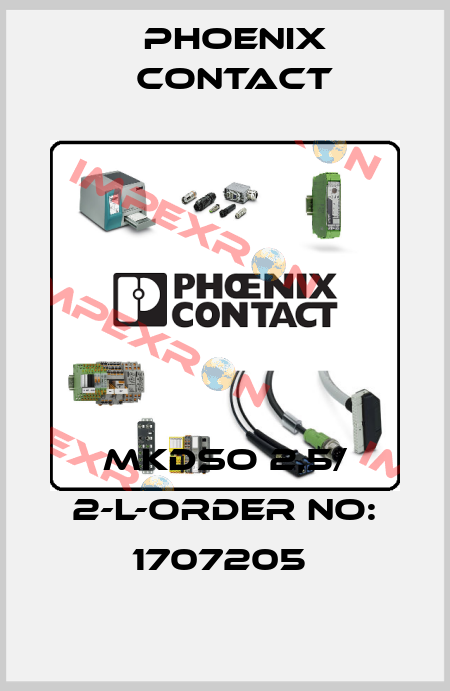 MKDSO 2,5/ 2-L-ORDER NO: 1707205  Phoenix Contact