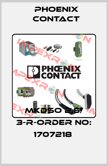 MKDSO 2,5/ 3-R-ORDER NO: 1707218  Phoenix Contact
