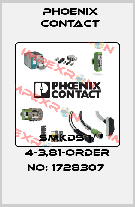SMKDS 1/ 4-3,81-ORDER NO: 1728307  Phoenix Contact