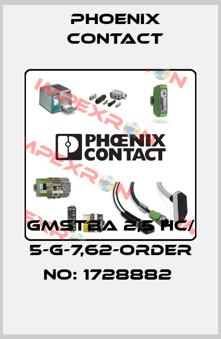 GMSTBA 2,5 HC/ 5-G-7,62-ORDER NO: 1728882  Phoenix Contact