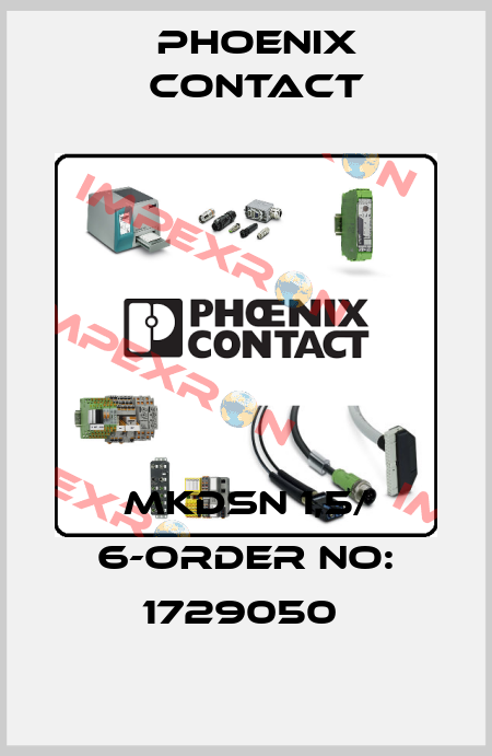 MKDSN 1,5/ 6-ORDER NO: 1729050  Phoenix Contact
