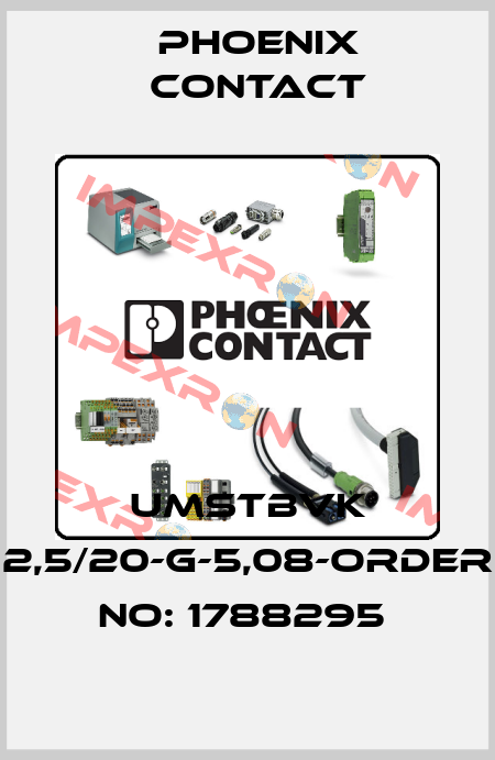 UMSTBVK 2,5/20-G-5,08-ORDER NO: 1788295  Phoenix Contact