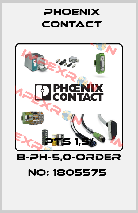 PTS 1,5/ 8-PH-5,0-ORDER NO: 1805575  Phoenix Contact