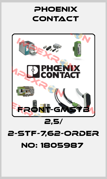 FRONT-GMSTB 2,5/ 2-STF-7,62-ORDER NO: 1805987  Phoenix Contact