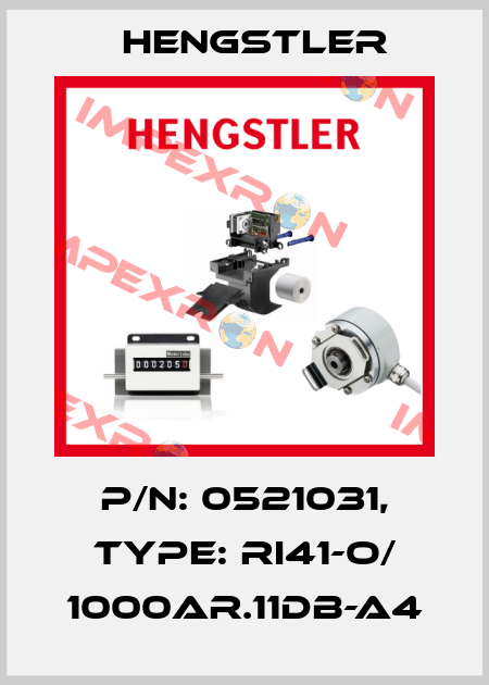 p/n: 0521031, Type: RI41-O/ 1000AR.11DB-A4 Hengstler