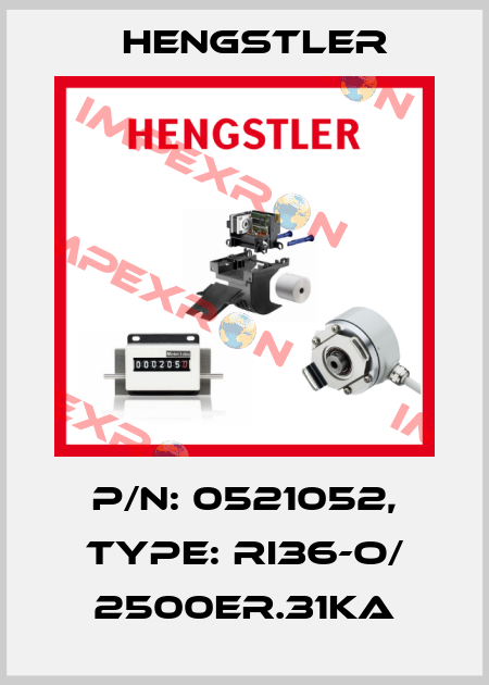 p/n: 0521052, Type: RI36-O/ 2500ER.31KA Hengstler