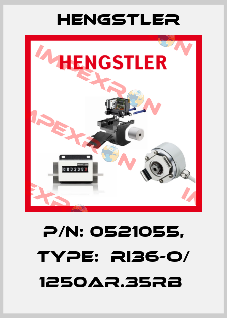 P/N: 0521055, Type:  RI36-O/ 1250AR.35RB  Hengstler