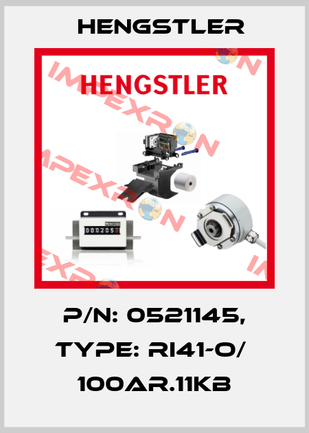 p/n: 0521145, Type: RI41-O/  100AR.11KB Hengstler
