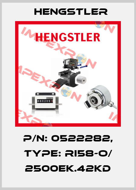 p/n: 0522282, Type: RI58-O/ 2500EK.42KD Hengstler