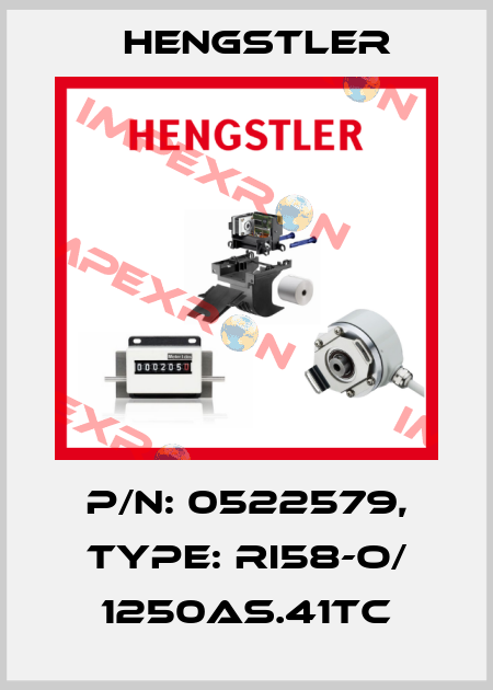 Hengstler - p/n: 0522579, Type: RI58-O/ 1250AS.41TC Germany Sales