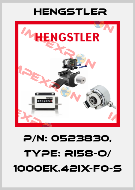 p/n: 0523830, Type: RI58-O/ 1000EK.42IX-F0-S Hengstler