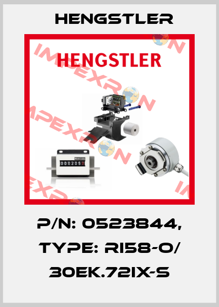 p/n: 0523844, Type: RI58-O/ 30EK.72IX-S Hengstler