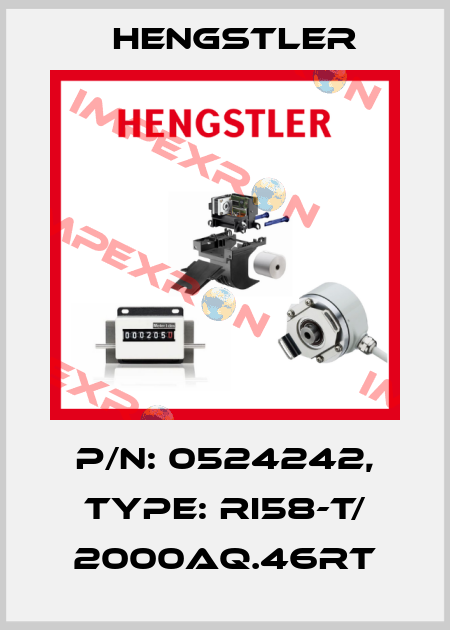 p/n: 0524242, Type: RI58-T/ 2000AQ.46RT Hengstler