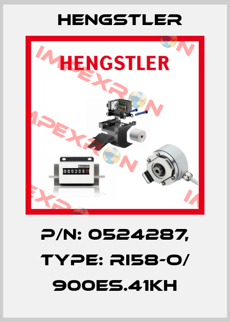 p/n: 0524287, Type: RI58-O/ 900ES.41KH Hengstler