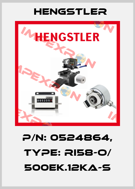 p/n: 0524864, Type: RI58-O/ 500EK.12KA-S Hengstler