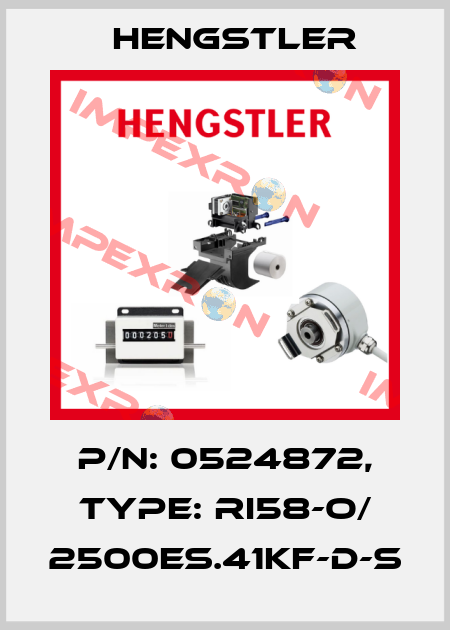 p/n: 0524872, Type: RI58-O/ 2500ES.41KF-D-S Hengstler