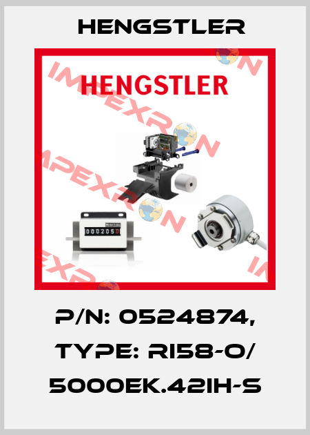p/n: 0524874, Type: RI58-O/ 5000EK.42IH-S Hengstler
