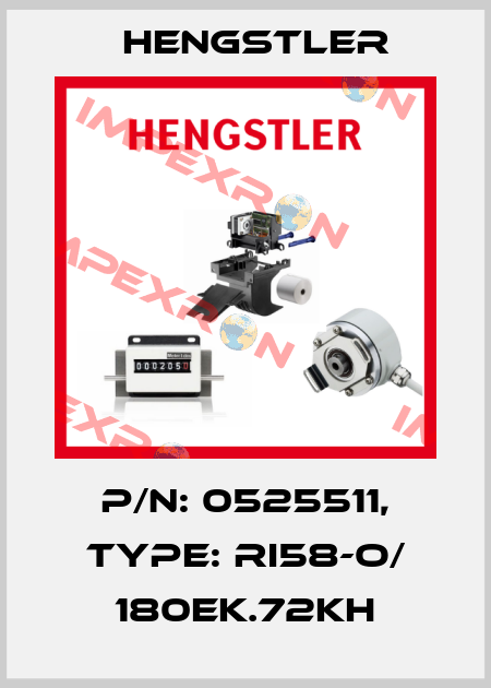 p/n: 0525511, Type: RI58-O/ 180EK.72KH Hengstler