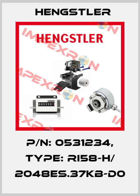 p/n: 0531234, Type: RI58-H/ 2048ES.37KB-D0 Hengstler