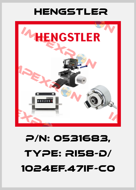 p/n: 0531683, Type: RI58-D/ 1024EF.47IF-C0 Hengstler