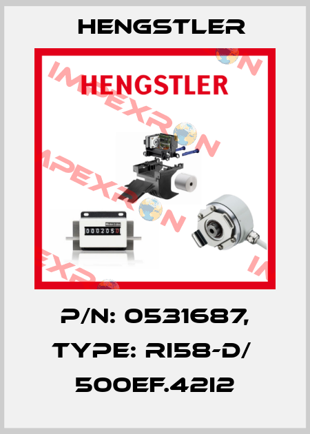 p/n: 0531687, Type: RI58-D/  500EF.42I2 Hengstler