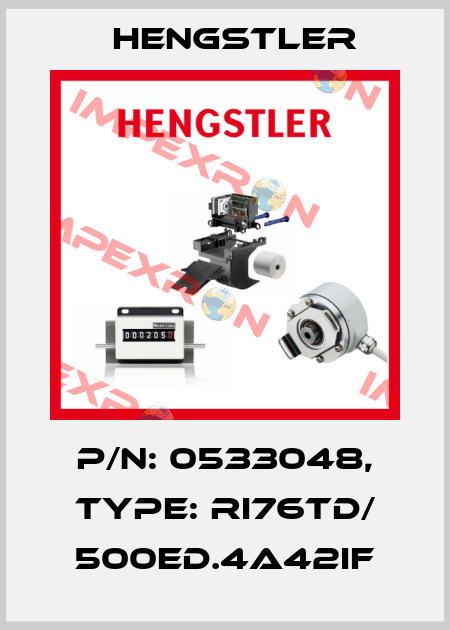 p/n: 0533048, Type: RI76TD/ 500ED.4A42IF Hengstler