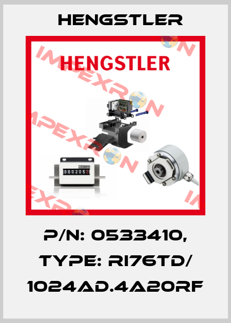 p/n: 0533410, Type: RI76TD/ 1024AD.4A20RF Hengstler