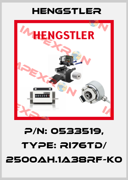 p/n: 0533519, Type: RI76TD/ 2500AH.1A38RF-K0 Hengstler