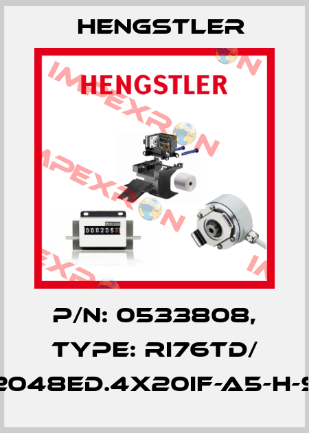 p/n: 0533808, Type: RI76TD/ 2048ED.4X20IF-A5-H-S Hengstler