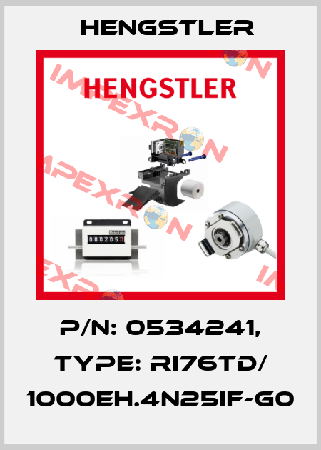 p/n: 0534241, Type: RI76TD/ 1000EH.4N25IF-G0 Hengstler