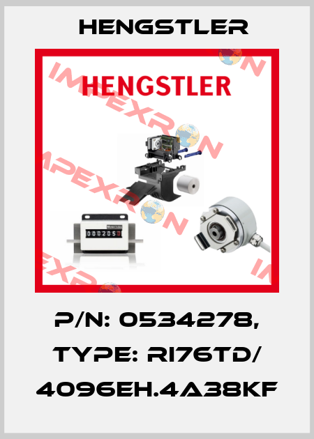 p/n: 0534278, Type: RI76TD/ 4096EH.4A38KF Hengstler