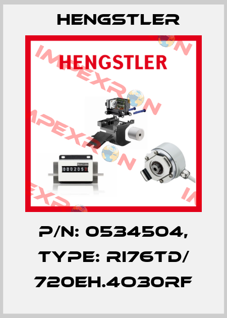 p/n: 0534504, Type: RI76TD/ 720EH.4O30RF Hengstler