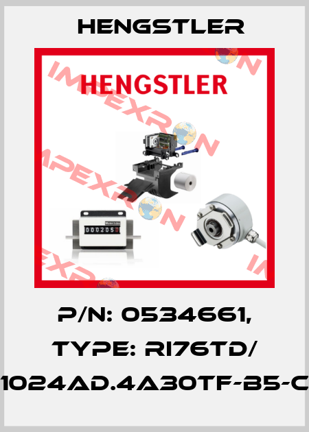 p/n: 0534661, Type: RI76TD/ 1024AD.4A30TF-B5-C Hengstler