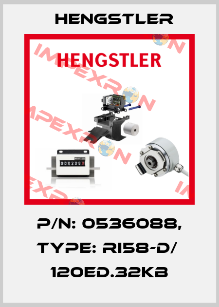 p/n: 0536088, Type: RI58-D/  120ED.32KB Hengstler